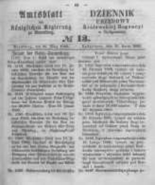 Amtsblatt der K&ouml;niglichen Preussischen Regierung zu Bromberg. 1860.03.30 No.13