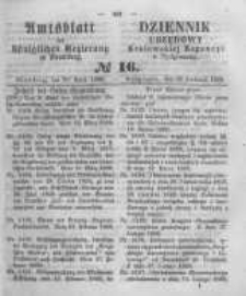 Amtsblatt der Königlichen Preussischen Regierung zu Bromberg. 1860.04.20 No.16