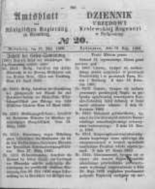 Amtsblatt der K&ouml;niglichen Preussischen Regierung zu Bromberg. 1860.05.18 No.20