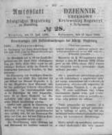 Amtsblatt der K&ouml;niglichen Preussischen Regierung zu Bromberg. 1860.07.13 No.28