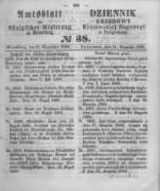 Amtsblatt der K&ouml;niglichen Preussischen Regierung zu Bromberg. 1860.09.21 No.38