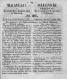 Amtsblatt der Königlichen Preussischen Regierung zu Bromberg. 1860.09.28 No.39