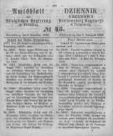 Amtsblatt der K&ouml;niglichen Preussischen Regierung zu Bromberg. 1860.11.09 No.45