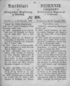 Amtsblatt der K&ouml;niglichen Preussischen Regierung zu Bromberg. 1860.11.30 No.48