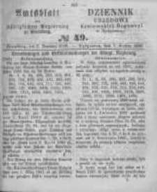 Amtsblatt der K&ouml;niglichen Preussischen Regierung zu Bromberg. 1860.12.07 No.49
