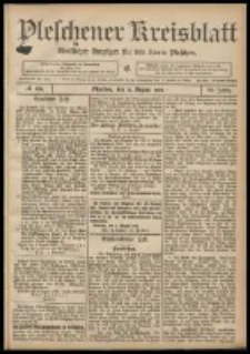 Pleschener Kreisblatt: Amtlicher Anzeiger für den Kreis Pleschen 1908.08.12 Jg.56 Nr65