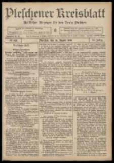 Pleschener Kreisblatt: Amtlicher Anzeiger f&uuml;r den Kreis Pleschen 1908.08.26 Jg.56 Nr69