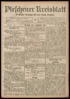 Pleschener Kreisblatt: Amtlicher Anzeiger für den Kreis Pleschen 1908.09.02 Jg.56 Nr71