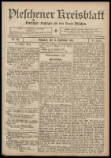 Pleschener Kreisblatt: Amtlicher Anzeiger f&uuml;r den Kreis Pleschen 1908.09.26 Jg.56 Nr78