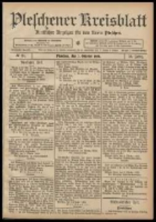 Pleschener Kreisblatt: Amtlicher Anzeiger für den Kreis Pleschen 1908.10.07 Jg.56 Nr81