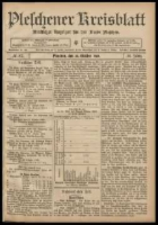 Pleschener Kreisblatt: Amtlicher Anzeiger für den Kreis Pleschen 1908.10.28 Jg.56 Nr87