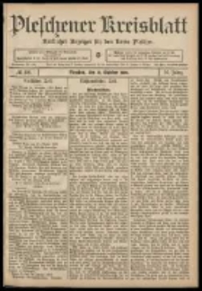 Pleschener Kreisblatt: Amtlicher Anzeiger f&uuml;r den Kreis Pleschen 1908.10.31 Jg.56 Nr88