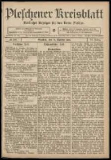 Pleschener Kreisblatt: Amtlicher Anzeiger für den Kreis Pleschen 1908.10.31 Jg.56 Nr88
