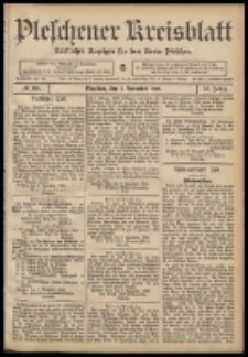 Pleschener Kreisblatt: Amtlicher Anzeiger für den Kreis Pleschen 1908.11.07 Jg.56 Nr90