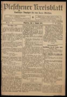 Pleschener Kreisblatt: Amtlicher Anzeiger f&uuml;r den Kreis Pleschen 1909.01.09 Jg.57 Nr3