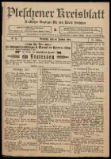 Pleschener Kreisblatt: Amtlicher Anzeiger f&uuml;r den Kreis Pleschen 1909.01.16 Jg.57 Nr5