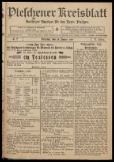 Pleschener Kreisblatt: Amtlicher Anzeiger für den Kreis Pleschen 1909.01.23 Jg.57 Nr7