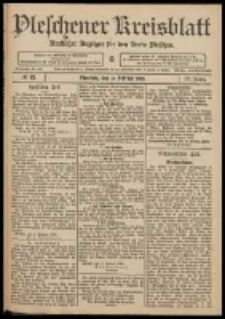 Pleschener Kreisblatt: Amtlicher Anzeiger f&uuml;r den Kreis Pleschen 1909.02.13 Jg.57 Nr13