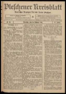 Pleschener Kreisblatt: Amtlicher Anzeiger f&uuml;r den Kreis Pleschen 1909.02.20 Jg.57 Nr15