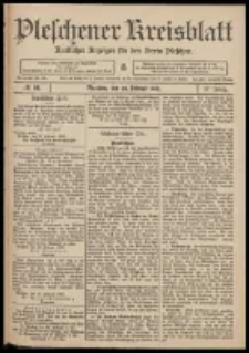 Pleschener Kreisblatt: Amtlicher Anzeiger f&uuml;r den Kreis Pleschen 1909.02.24 Jg.57 Nr16