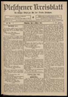 Pleschener Kreisblatt: Amtlicher Anzeiger für den Kreis Pleschen 1909.03.06 Jg.57 Nr19