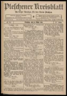 Pleschener Kreisblatt: Amtlicher Anzeiger f&uuml;r den Kreis Pleschen 1909.03.10 Jg.57 Nr20