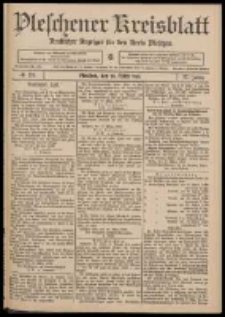 Pleschener Kreisblatt: Amtlicher Anzeiger f&uuml;r den Kreis Pleschen 1909.03.24 Jg.57 Nr24
