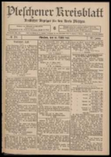Pleschener Kreisblatt: Amtlicher Anzeiger für den Kreis Pleschen 1909.03.24 Jg.57 Nr24