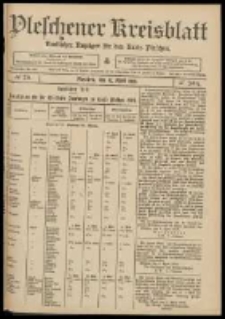 Pleschener Kreisblatt: Amtlicher Anzeiger für den Kreis Pleschen 1909.04.10 Jg.57 Nr29