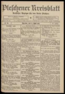 Pleschener Kreisblatt: Amtlicher Anzeiger f&uuml;r den Kreis Pleschen 1909.04.17 Jg.57 Nr31
