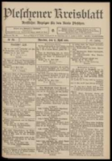 Pleschener Kreisblatt: Amtlicher Anzeiger für den Kreis Pleschen 1909.04.17 Jg.57 Nr31