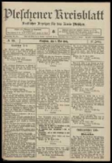 Pleschener Kreisblatt: Amtlicher Anzeiger f&uuml;r den Kreis Pleschen 1909.05.01 Jg.57 Nr35