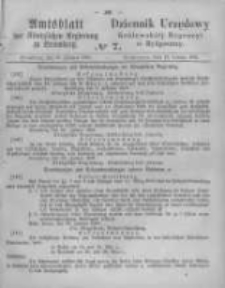 Amtsblatt der K&ouml;niglichen Preussischen Regierung zu Bromberg. 1861.02.15 No.7