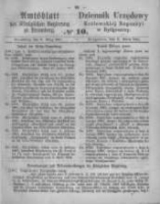 Amtsblatt der K&ouml;niglichen Preussischen Regierung zu Bromberg. 1861.03.08 No.10