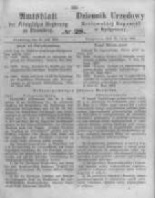 Amtsblatt der Königlichen Preussischen Regierung zu Bromberg. 1861.07.12 No.28