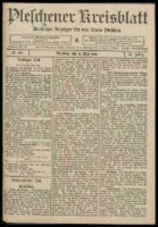 Pleschener Kreisblatt: Amtlicher Anzeiger f&uuml;r den Kreis Pleschen 1909.05.19 Jg.57 Nr40