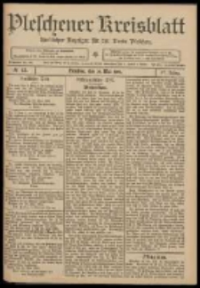 Pleschener Kreisblatt: Amtlicher Anzeiger f&uuml;r den Kreis Pleschen 1909.05.29 Jg.57 Nr43