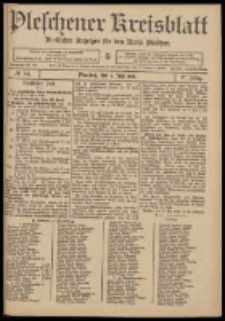 Pleschener Kreisblatt: Amtlicher Anzeiger f&uuml;r den Kreis Pleschen 1909.06.05 Jg.57 Nr45