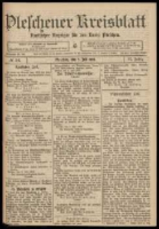 Pleschener Kreisblatt: Amtlicher Anzeiger f&uuml;r den Kreis Pleschen 1909.07.07 Jg.57 Nr54