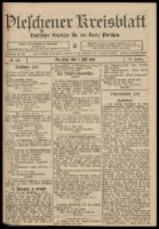 Pleschener Kreisblatt: Amtlicher Anzeiger für den Kreis Pleschen 1909.07.07 Jg.57 Nr54