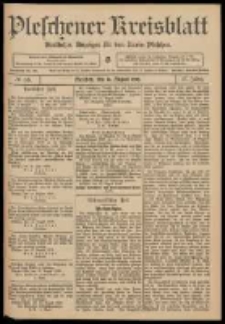 Pleschener Kreisblatt: Amtlicher Anzeiger f&uuml;r den Kreis Pleschen 1909.08.14 Jg.57 Nr65
