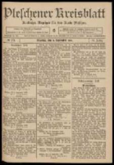 Pleschener Kreisblatt: Amtlicher Anzeiger für den Kreis Pleschen 1909.09.11 Jg.57 Nr73