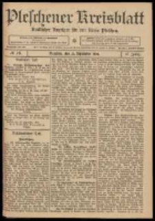 Pleschener Kreisblatt: Amtlicher Anzeiger f&uuml;r den Kreis Pleschen 1909.09.22 Jg.57 Nr76