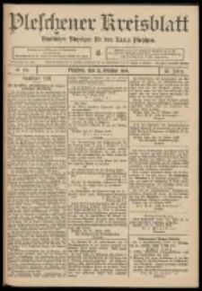 Pleschener Kreisblatt: Amtlicher Anzeiger f&uuml;r den Kreis Pleschen 1909.10.20 Jg.57 Nr84