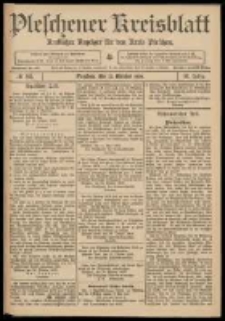 Pleschener Kreisblatt: Amtlicher Anzeiger f&uuml;r den Kreis Pleschen 1909.10.23 Jg.57 Nr85