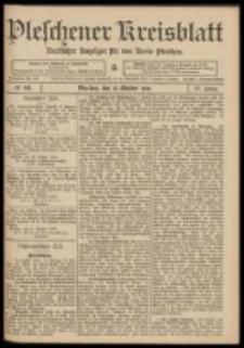 Pleschener Kreisblatt: Amtlicher Anzeiger f&uuml;r den Kreis Pleschen 1909.10.27 Jg.57 Nr86