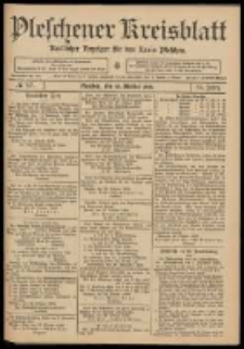 Pleschener Kreisblatt: Amtlicher Anzeiger f&uuml;r den Kreis Pleschen 1909.10.30 Jg.57 Nr87