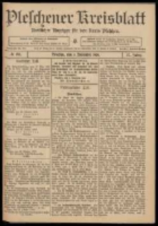 Pleschener Kreisblatt: Amtlicher Anzeiger für den Kreis Pleschen 1909.11.03 Jg.57 Nr88