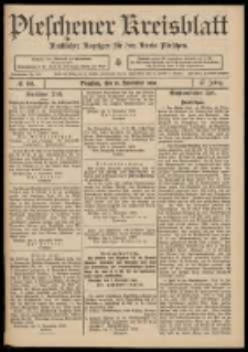 Pleschener Kreisblatt: Amtlicher Anzeiger f&uuml;r den Kreis Pleschen 1909.11.10 Jg.57 Nr90