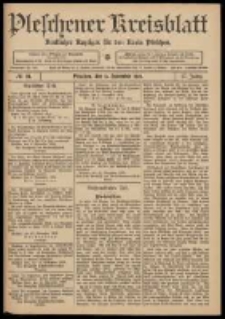 Pleschener Kreisblatt: Amtlicher Anzeiger für den Kreis Pleschen 1909.11.13 Jg.57 Nr91
